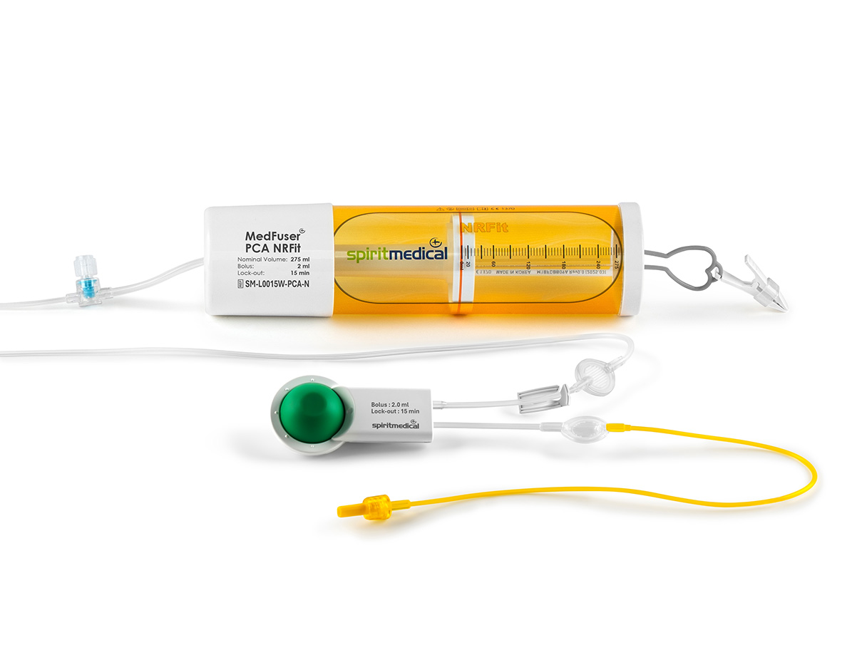 MedFuser® PCA NRFit Portable Elastomeric Infusion Pump with Patient Control Analgesia module